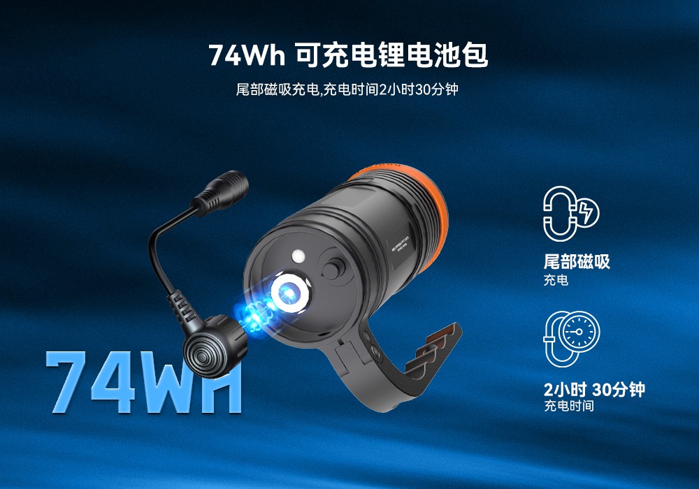 D920潜水无线主灯,水下技术主灯,潜水照明灯,水域救援照明,虎鲸OrcaTorch