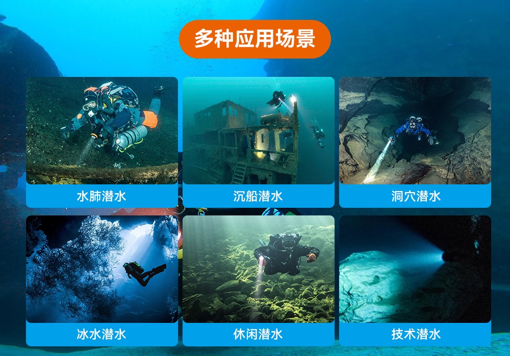 D920潜水无线主灯,水下技术主灯,潜水照明灯,水域救援照明,虎鲸OrcaTorch