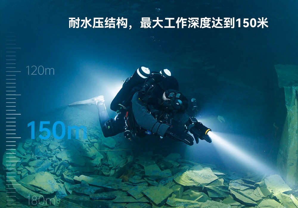D920潜水无线主灯,水下技术主灯,潜水照明灯,水域救援照明,虎鲸OrcaTorch
