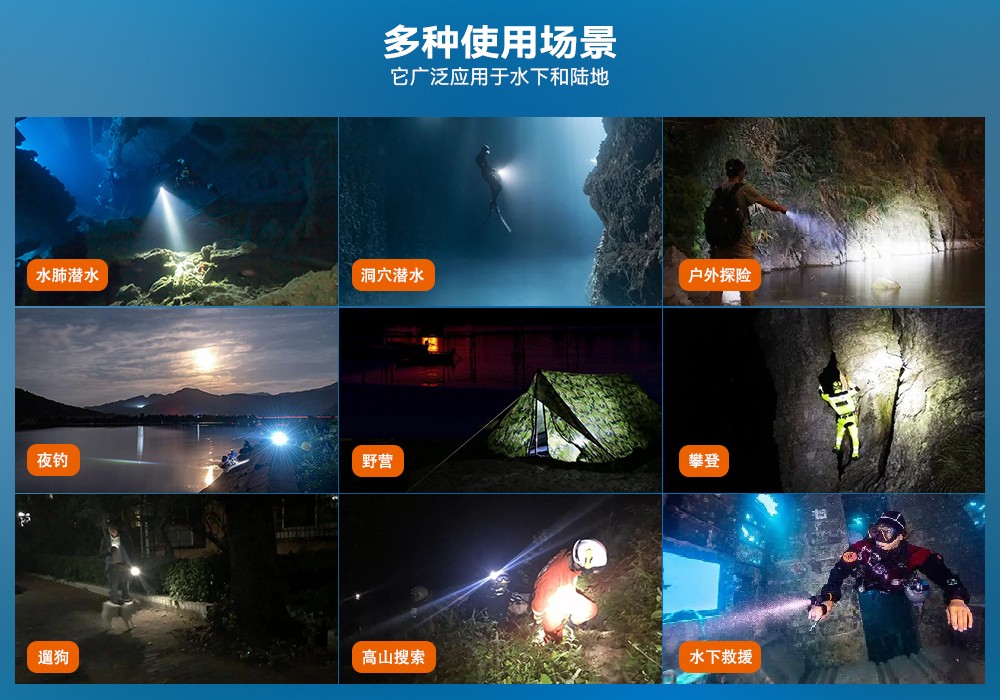 虎鲸OrcaTorch D520迷你潜水手电,小巧手电筒,便捷式潜水手电筒,洞穴潜水灯 虎鲸OrcaTorch D520迷你潜水手电,小巧手电筒,便捷式潜水手电筒,洞穴潜水灯