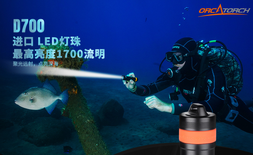 D700潜水手电筒,D700休闲潜水手电筒,D700潜水灯,D700潜水摄影灯,D700手持手电,OrcaTorch虎鲸 D700潜水手电筒,D700休闲潜水手电筒,D700潜水灯,D700潜水摄影灯,D700手持手电,OrcaTorch虎鲸