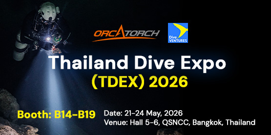 【展会资讯】虎鲸OrcaTorch 与 Dive.VENTURES 联合亮相 2026年泰国潜水博览会 (2026年5月21–24日 展位号：B14–B19)