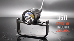 Introducing OrcaTorch D611 Primary Canister Dive Light