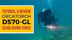 Powerful Dive Torch with Laser | OrcaTorch D570 GL Review