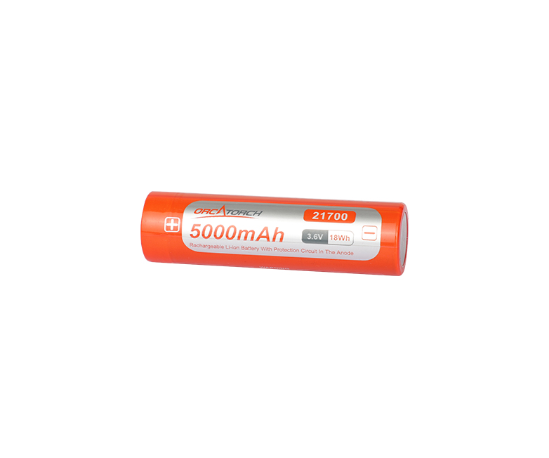 OrcaTorch 锂离子电池21700 USB 5000mAh
