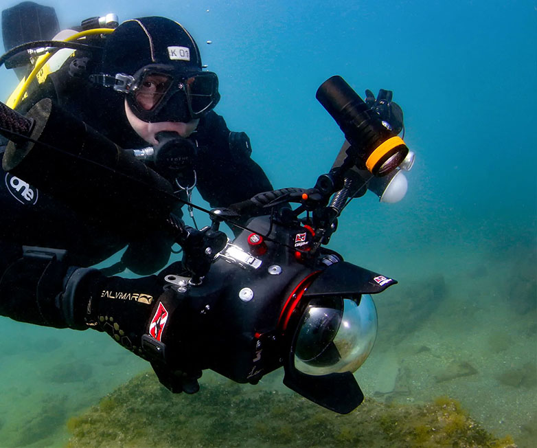 D910V大功率手电筒，水下摄影补光灯，水下摄影补光灯，OrcaTorch 虎鲸