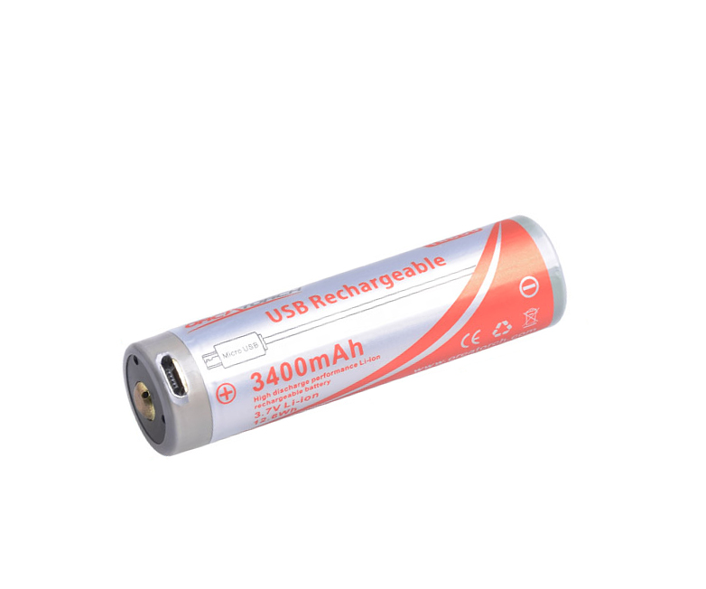 18650 USB锂离子电池 3400mAh